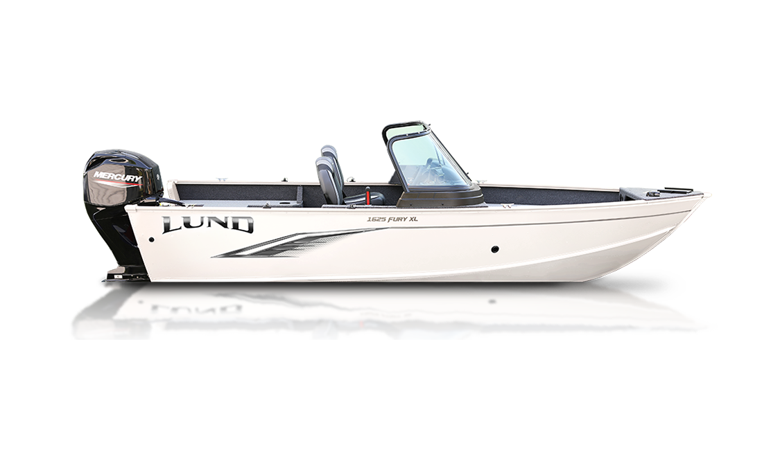 a Lund Fury XL Sport boat sold at Gordon Bay Marine near Muskoka, Ontario.